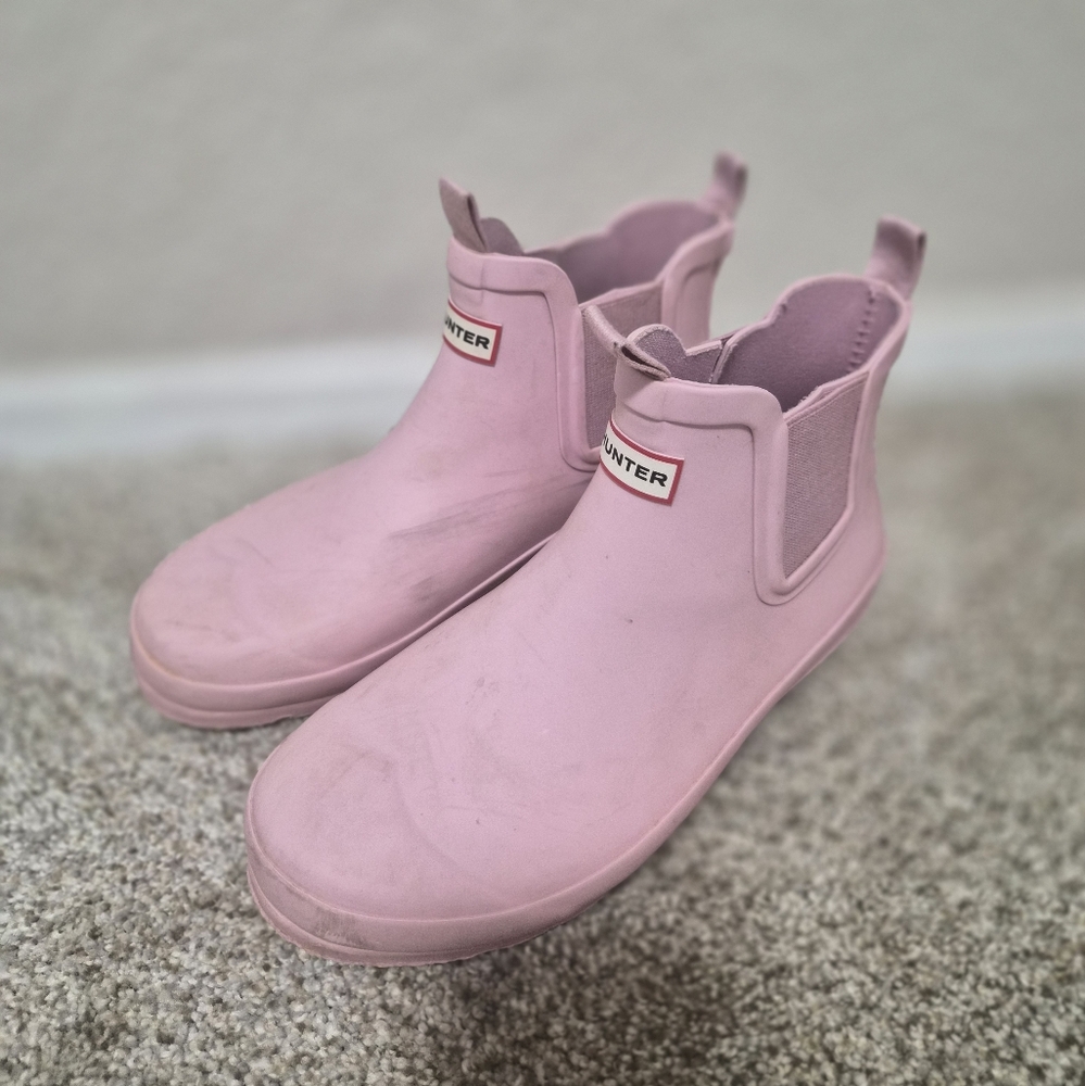 Hunter Original Big Kids Chelsea Rain Boot Sz 3